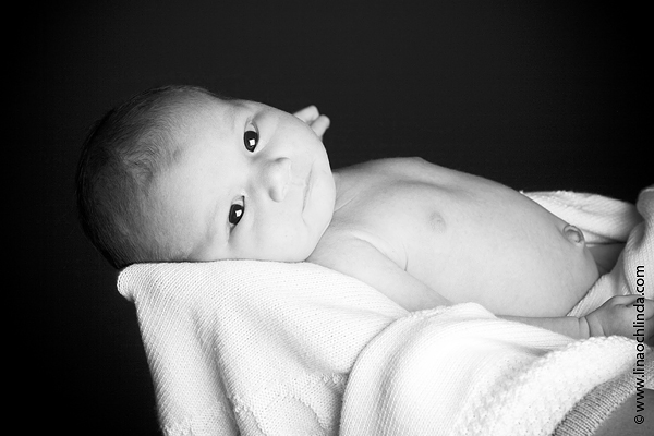 Babyfotografering Isa 1 vecka