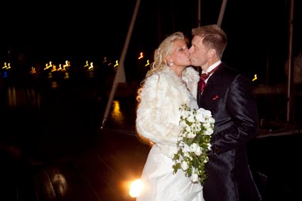 Vinterbröllop på natten