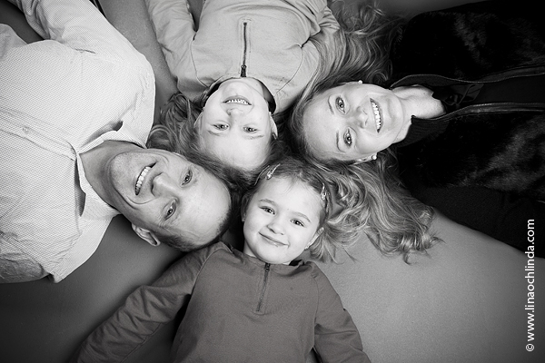 Familjefotografering men familjen Cernjul