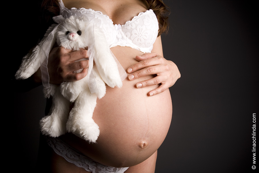 Gravidfotografering Jackie oct kaninen